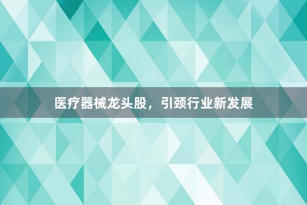 医疗器械龙头股，引颈行业新发展