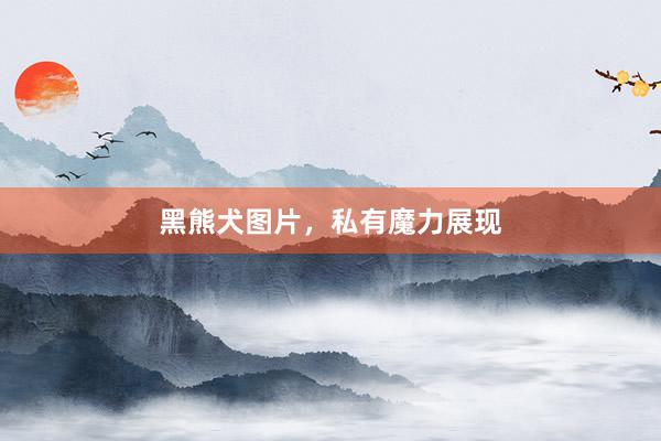 黑熊犬图片,私有魔力展现